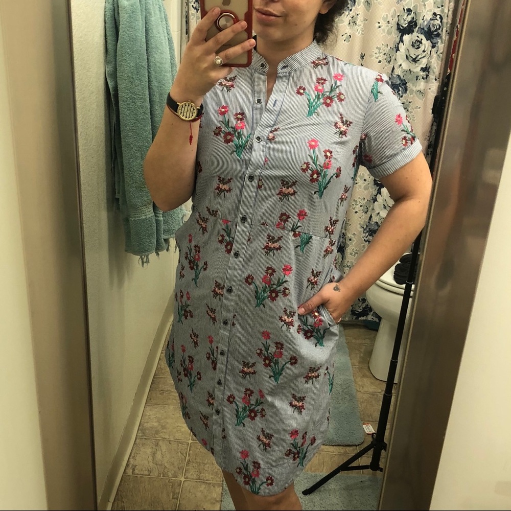 Anthropologie Maeve Floral Embroidered Dress | 4P